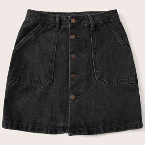 Women’s Black Denim Skirt
